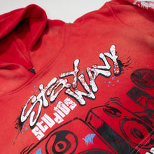 Load image into Gallery viewer, Stay Wavy &quot;Studios&quot; Pull over hoodie (Washed Red)
