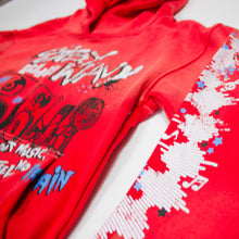 Load image into Gallery viewer, Stay Wavy &quot;Studios&quot; Pull over hoodie (Washed Red)
